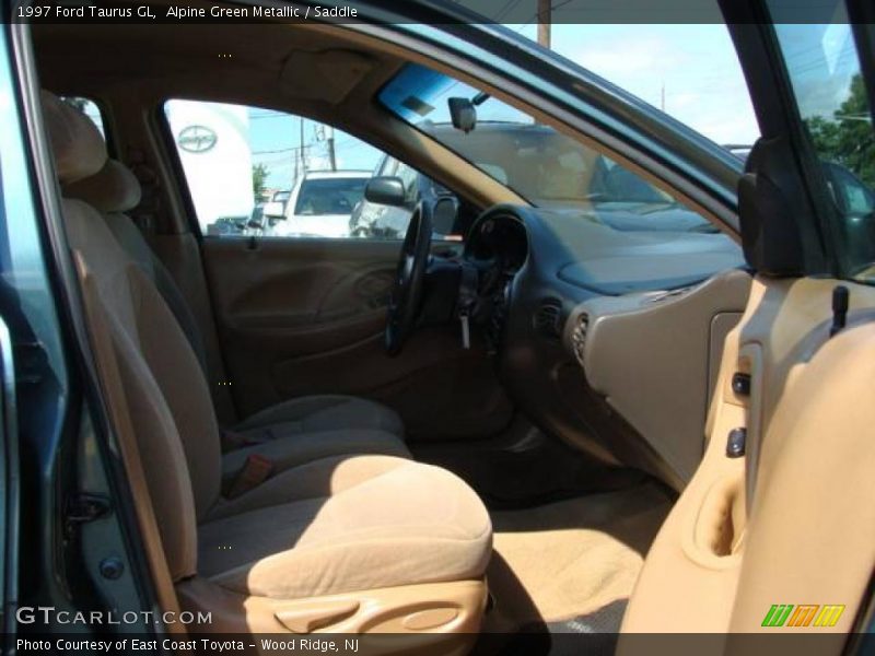 Alpine Green Metallic / Saddle 1997 Ford Taurus GL