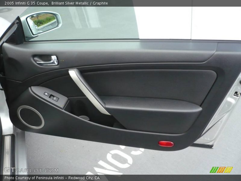 Brilliant Silver Metallic / Graphite 2005 Infiniti G 35 Coupe