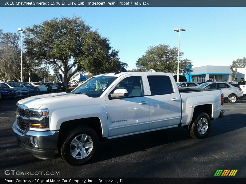 Iridescent Pearl Tricoat / Jet Black 2018 Chevrolet Silverado 1500 LT Crew Cab