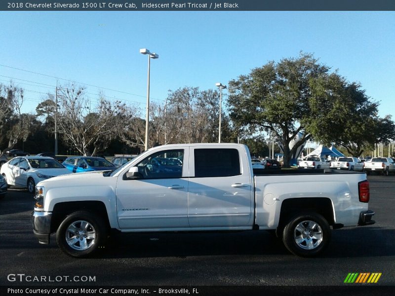 Iridescent Pearl Tricoat / Jet Black 2018 Chevrolet Silverado 1500 LT Crew Cab