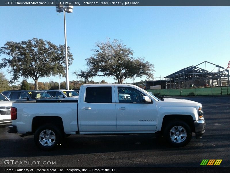 Iridescent Pearl Tricoat / Jet Black 2018 Chevrolet Silverado 1500 LT Crew Cab