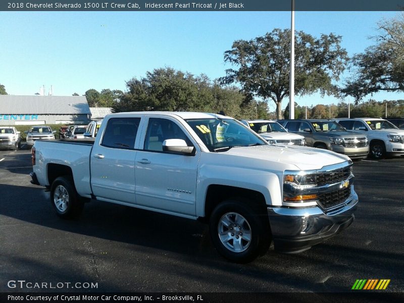 Iridescent Pearl Tricoat / Jet Black 2018 Chevrolet Silverado 1500 LT Crew Cab