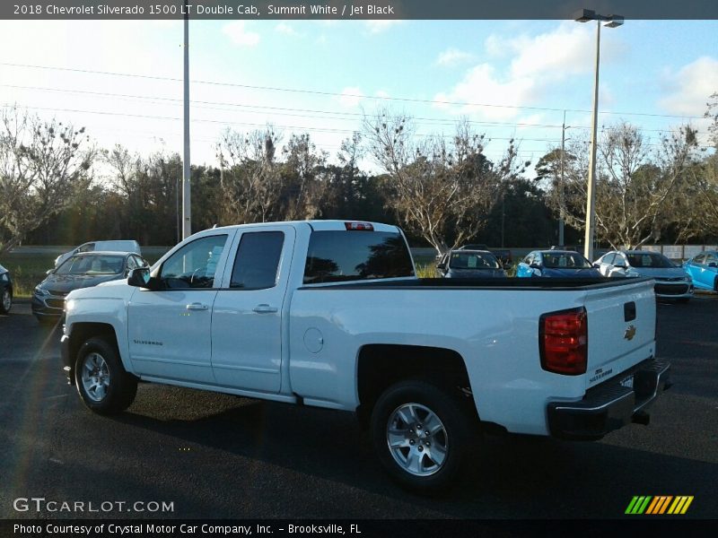 Summit White / Jet Black 2018 Chevrolet Silverado 1500 LT Double Cab