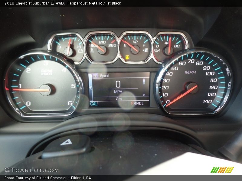 Pepperdust Metallic / Jet Black 2018 Chevrolet Suburban LS 4WD