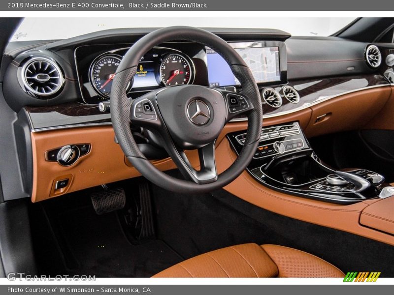 Black / Saddle Brown/Black 2018 Mercedes-Benz E 400 Convertible