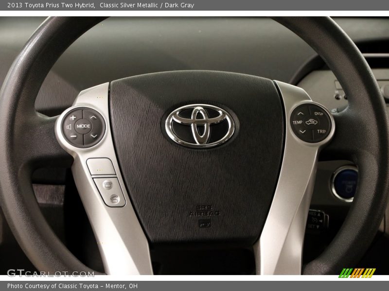 Classic Silver Metallic / Dark Gray 2013 Toyota Prius Two Hybrid