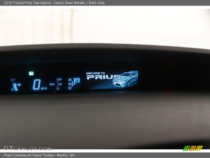 Classic Silver Metallic / Dark Gray 2013 Toyota Prius Two Hybrid