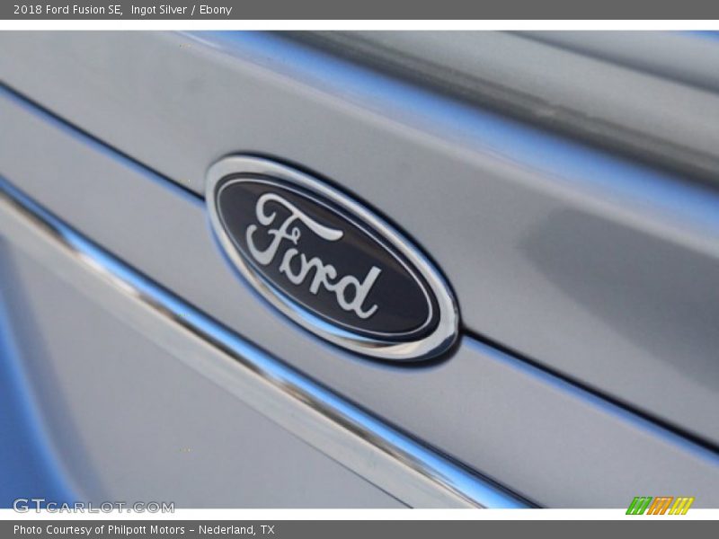 Ingot Silver / Ebony 2018 Ford Fusion SE