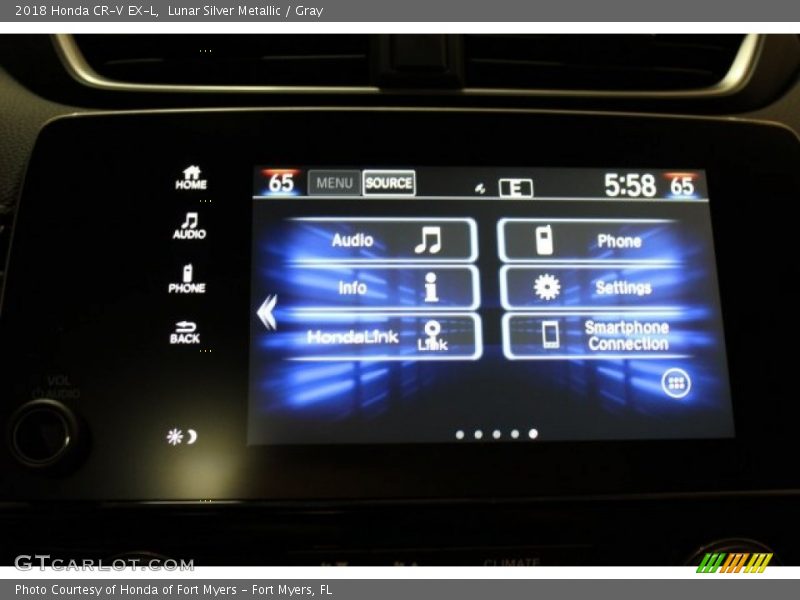 Lunar Silver Metallic / Gray 2018 Honda CR-V EX-L