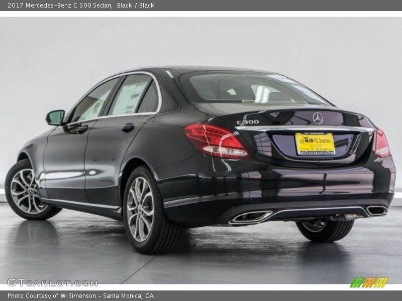 Black / Black 2017 Mercedes-Benz C 300 Sedan
