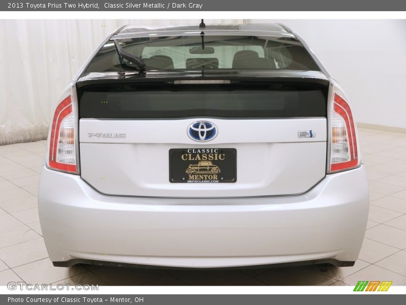 Classic Silver Metallic / Dark Gray 2013 Toyota Prius Two Hybrid