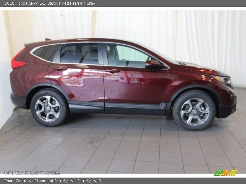 Basque Red Pearl II / Gray 2018 Honda CR-V EX