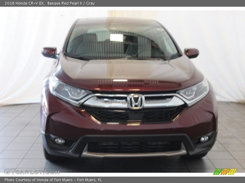 Basque Red Pearl II / Gray 2018 Honda CR-V EX