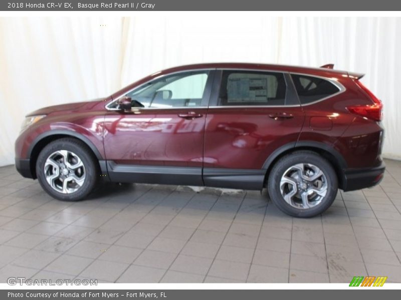 Basque Red Pearl II / Gray 2018 Honda CR-V EX