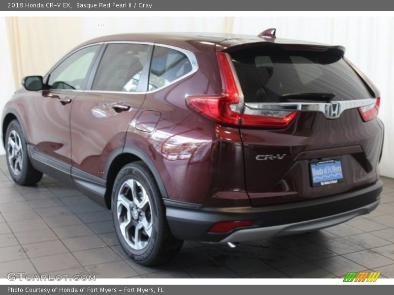 Basque Red Pearl II / Gray 2018 Honda CR-V EX