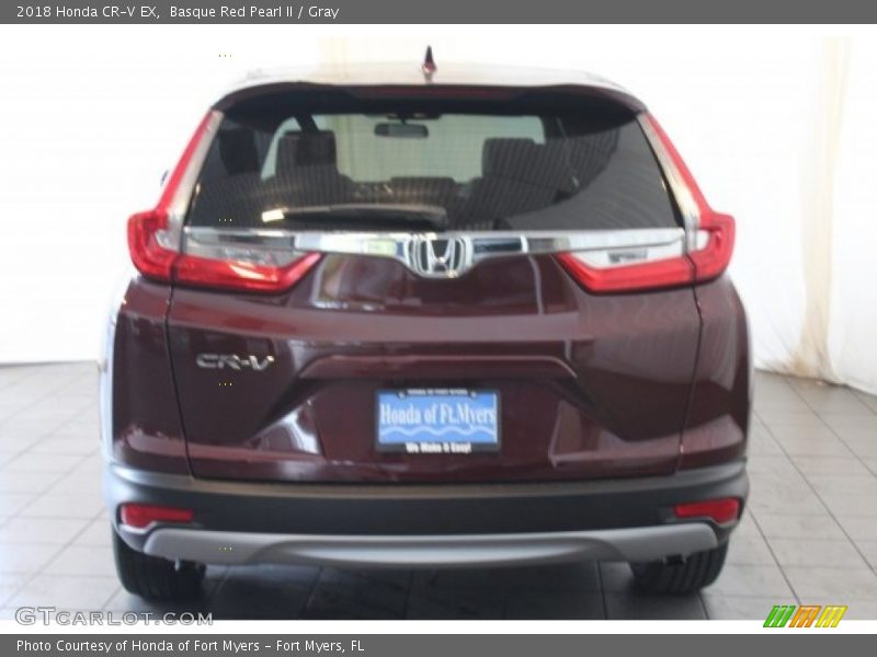 Basque Red Pearl II / Gray 2018 Honda CR-V EX