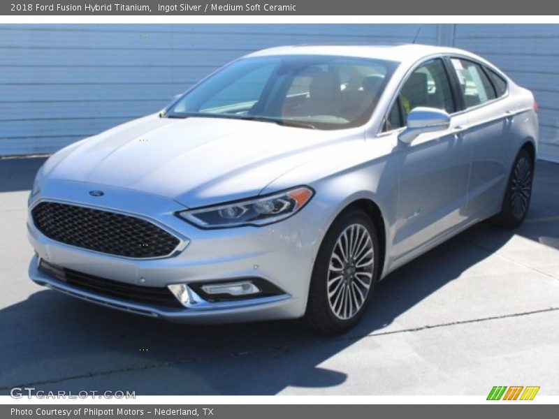 Ingot Silver / Medium Soft Ceramic 2018 Ford Fusion Hybrid Titanium