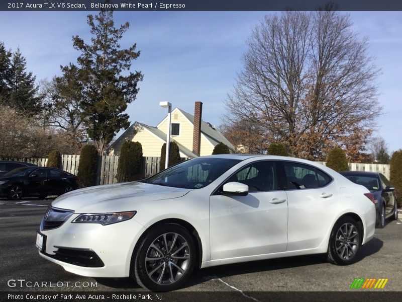 Bellanova White Pearl / Espresso 2017 Acura TLX V6 Sedan