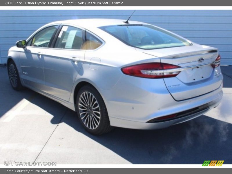 Ingot Silver / Medium Soft Ceramic 2018 Ford Fusion Hybrid Titanium