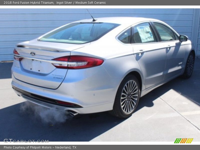 Ingot Silver / Medium Soft Ceramic 2018 Ford Fusion Hybrid Titanium
