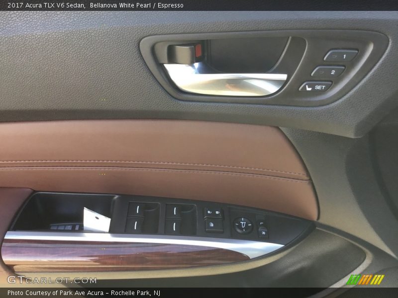 Bellanova White Pearl / Espresso 2017 Acura TLX V6 Sedan