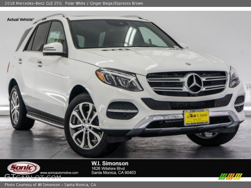 Polar White / Ginger Beige/Espresso Brown 2018 Mercedes-Benz GLE 350
