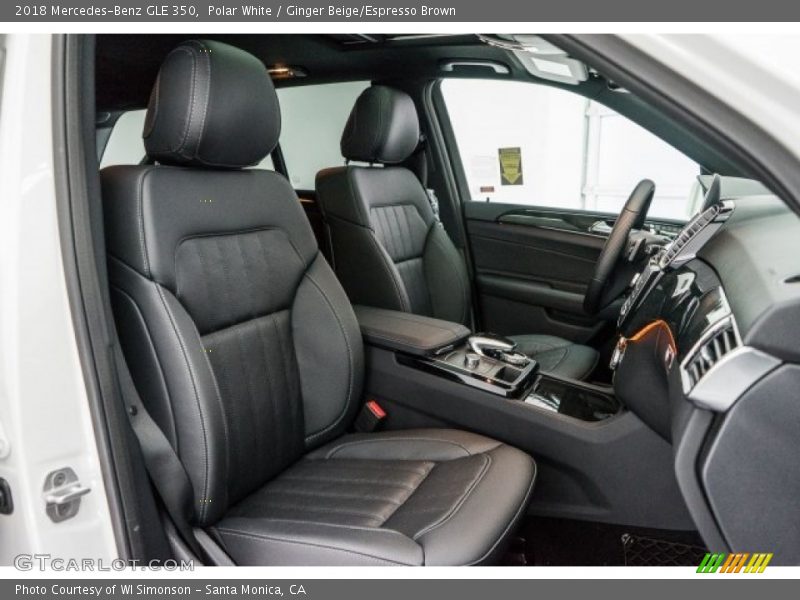 Polar White / Ginger Beige/Espresso Brown 2018 Mercedes-Benz GLE 350