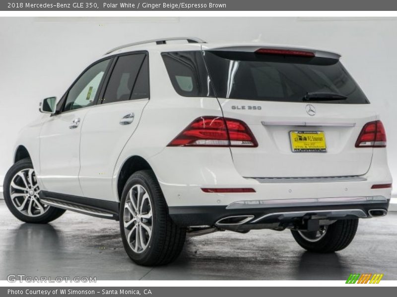 Polar White / Ginger Beige/Espresso Brown 2018 Mercedes-Benz GLE 350