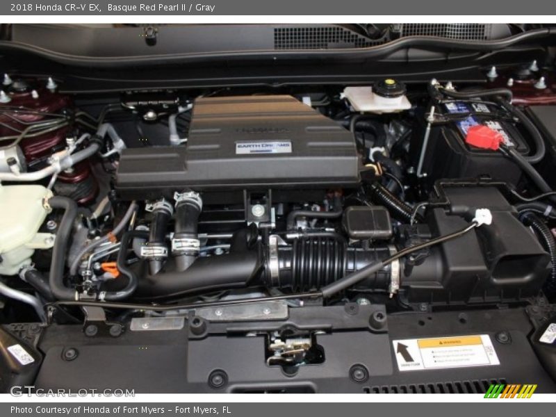 Basque Red Pearl II / Gray 2018 Honda CR-V EX