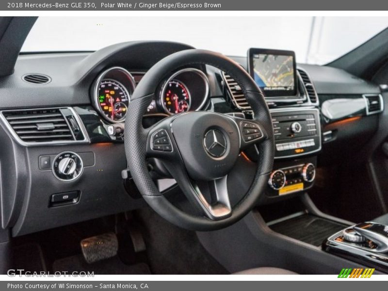 Polar White / Ginger Beige/Espresso Brown 2018 Mercedes-Benz GLE 350