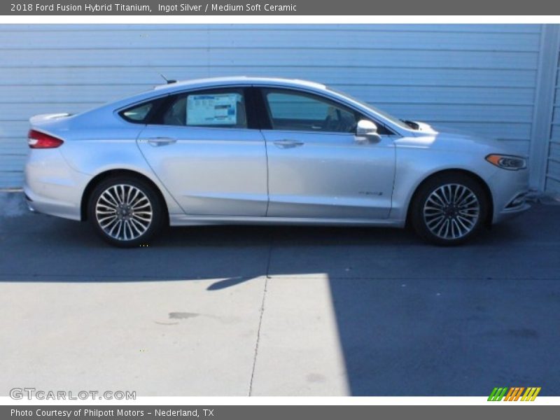 Ingot Silver / Medium Soft Ceramic 2018 Ford Fusion Hybrid Titanium