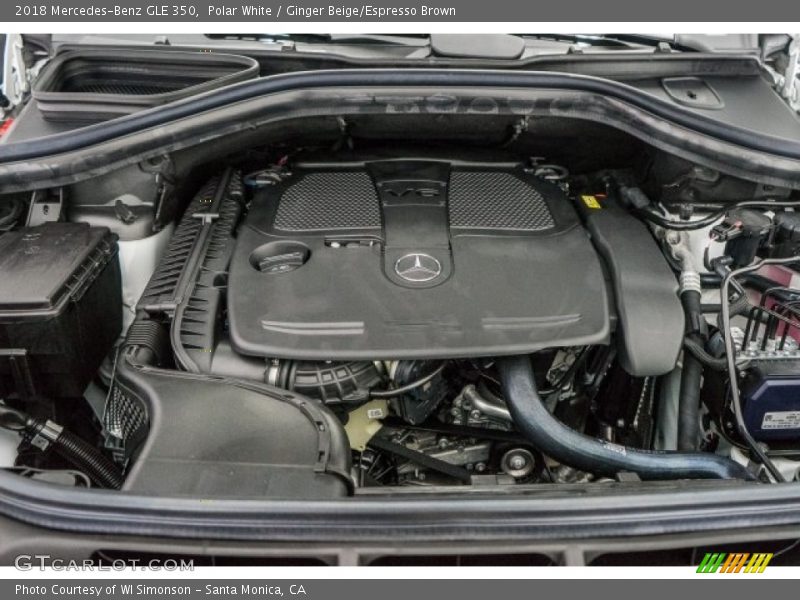 Polar White / Ginger Beige/Espresso Brown 2018 Mercedes-Benz GLE 350