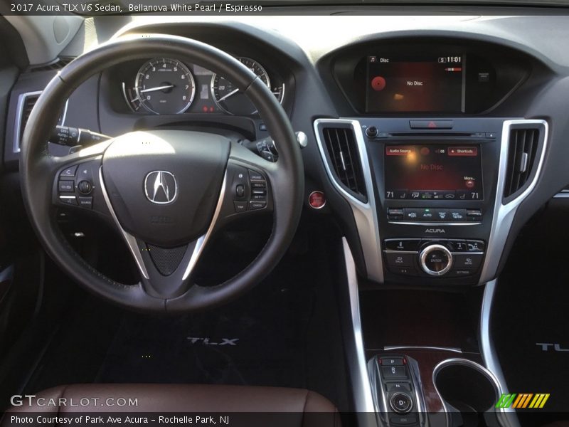 Bellanova White Pearl / Espresso 2017 Acura TLX V6 Sedan