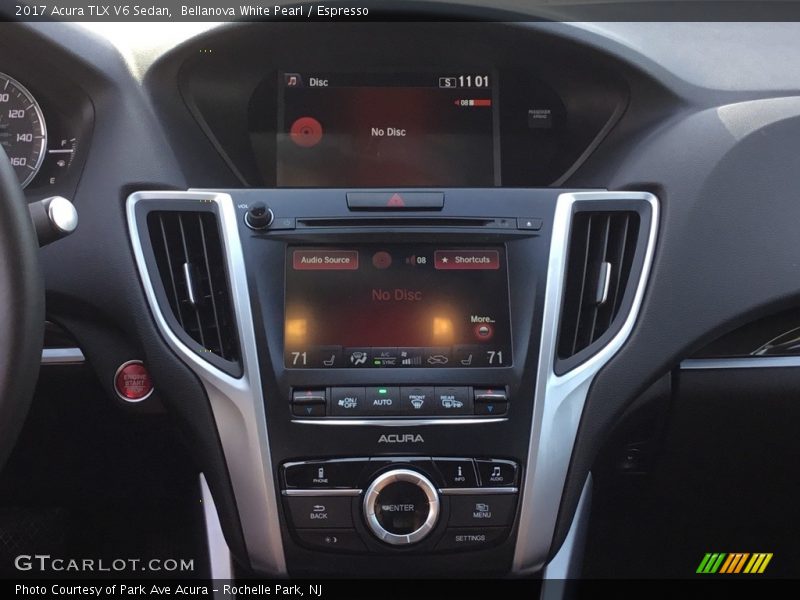 Bellanova White Pearl / Espresso 2017 Acura TLX V6 Sedan