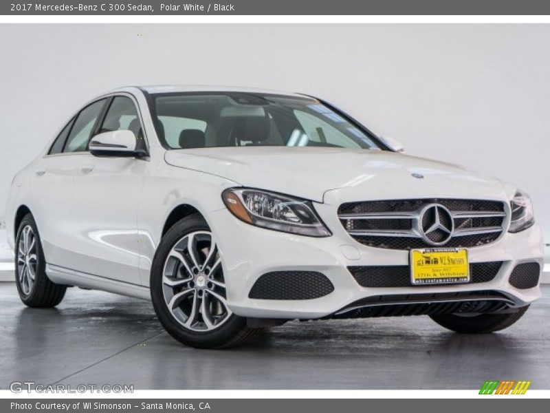 Polar White / Black 2017 Mercedes-Benz C 300 Sedan