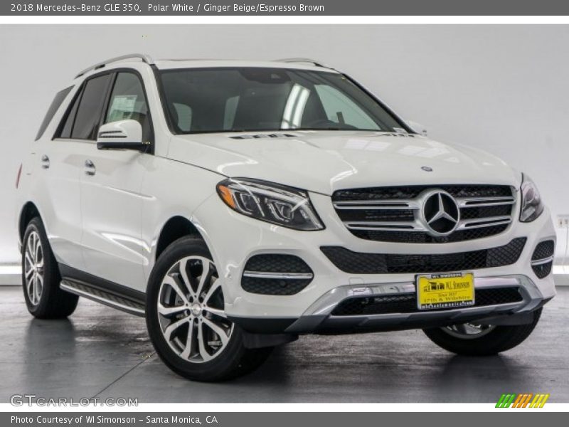 Polar White / Ginger Beige/Espresso Brown 2018 Mercedes-Benz GLE 350