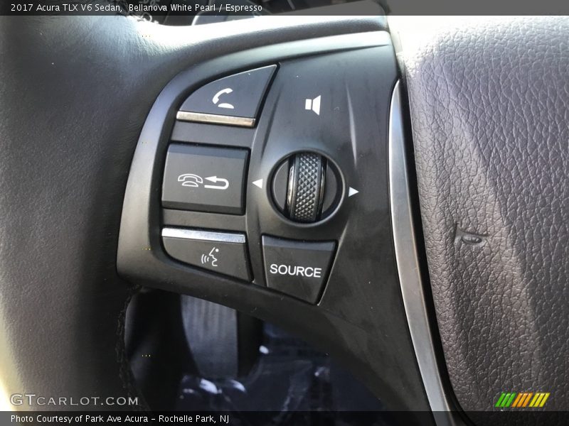 Bellanova White Pearl / Espresso 2017 Acura TLX V6 Sedan