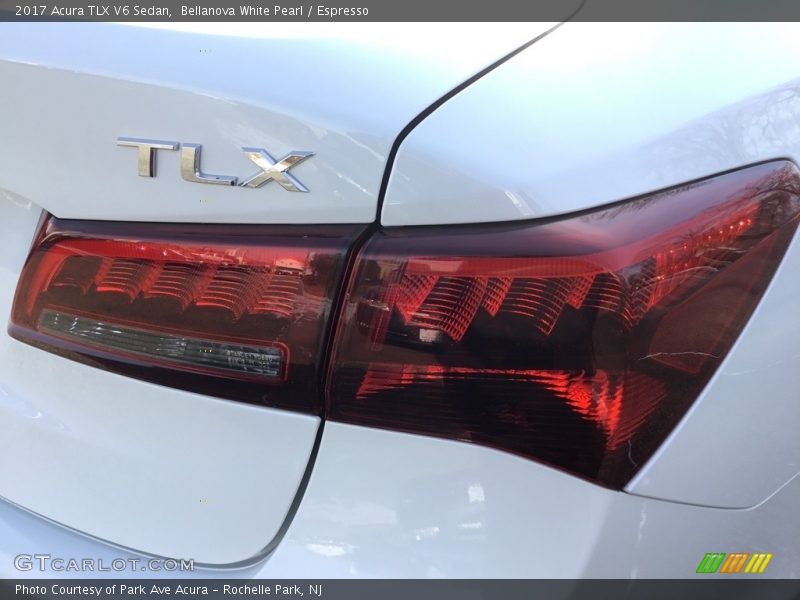 Bellanova White Pearl / Espresso 2017 Acura TLX V6 Sedan