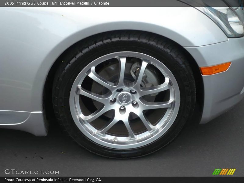Brilliant Silver Metallic / Graphite 2005 Infiniti G 35 Coupe