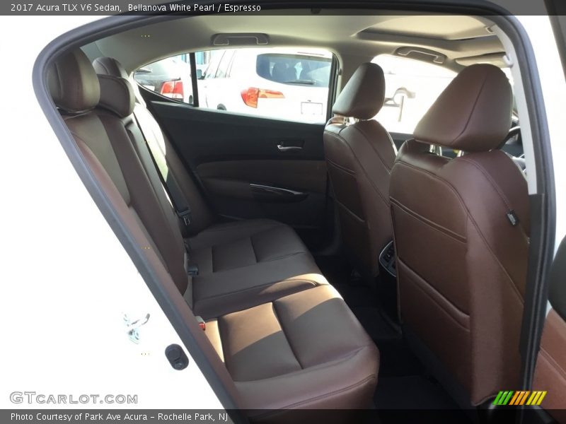 Bellanova White Pearl / Espresso 2017 Acura TLX V6 Sedan