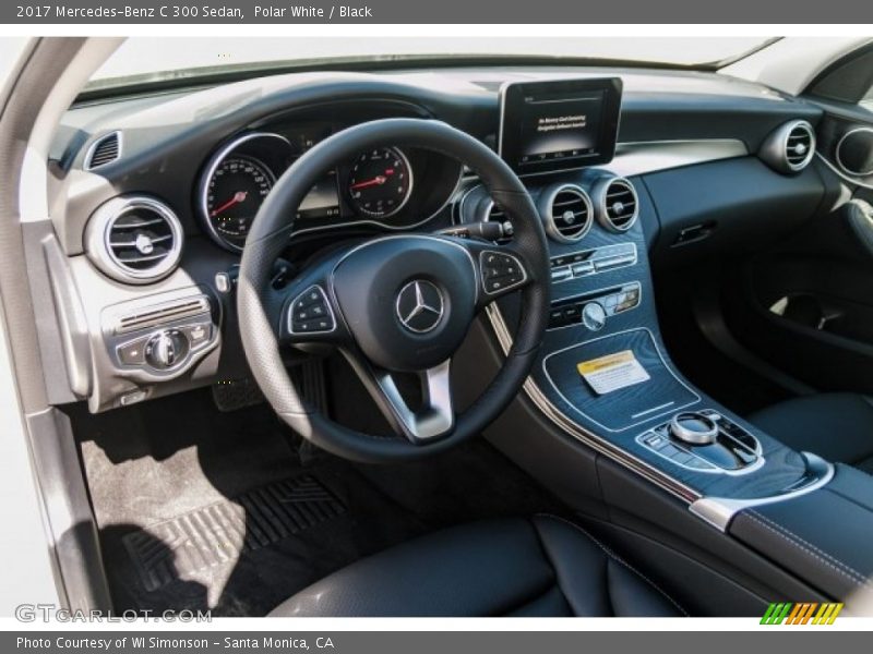 Polar White / Black 2017 Mercedes-Benz C 300 Sedan