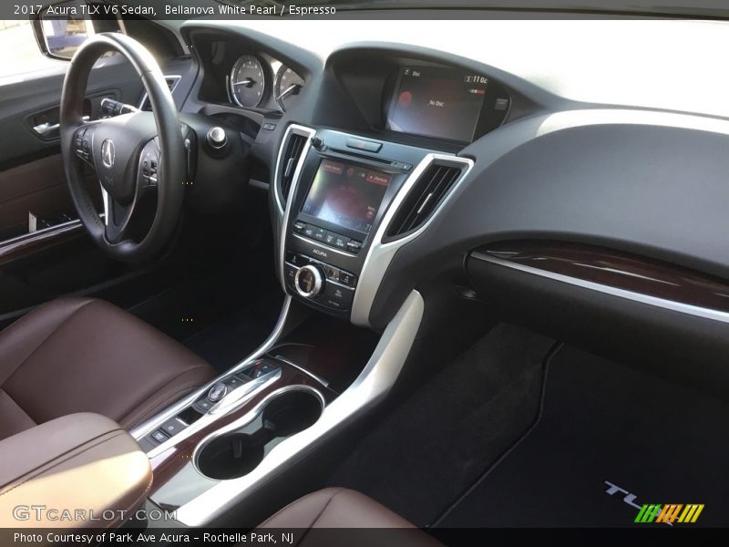 Bellanova White Pearl / Espresso 2017 Acura TLX V6 Sedan