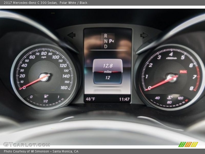 Polar White / Black 2017 Mercedes-Benz C 300 Sedan