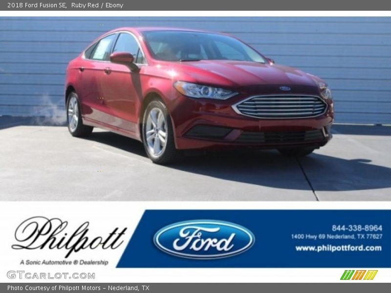 Ruby Red / Ebony 2018 Ford Fusion SE