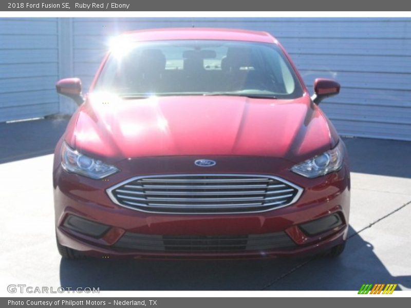 Ruby Red / Ebony 2018 Ford Fusion SE