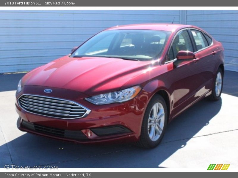 Ruby Red / Ebony 2018 Ford Fusion SE