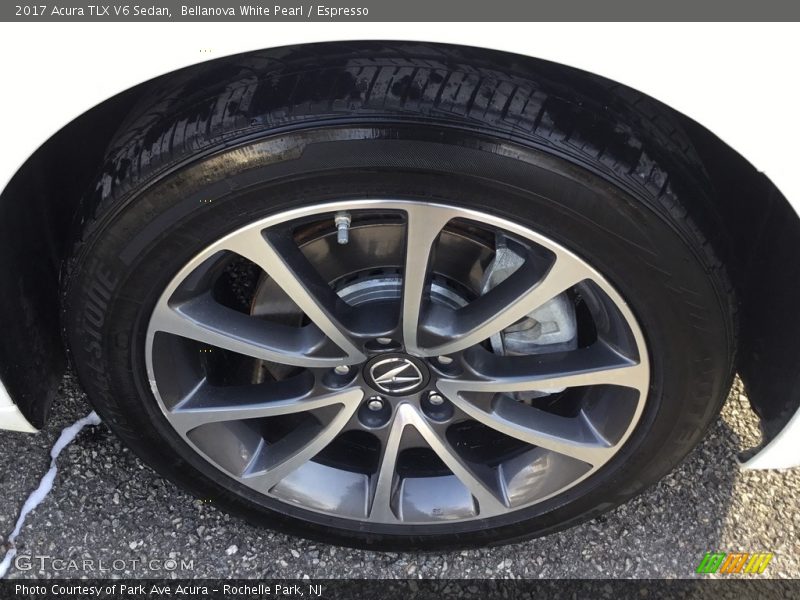 Bellanova White Pearl / Espresso 2017 Acura TLX V6 Sedan