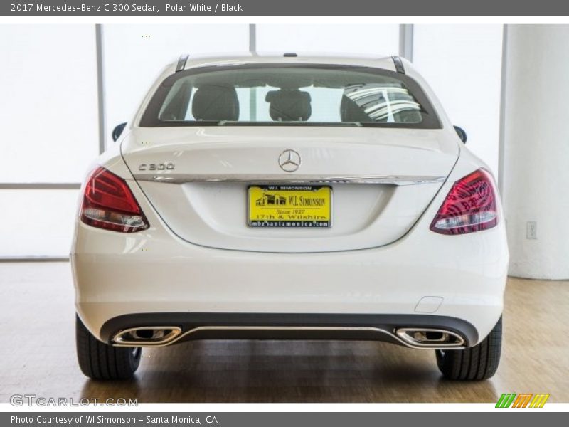 Polar White / Black 2017 Mercedes-Benz C 300 Sedan