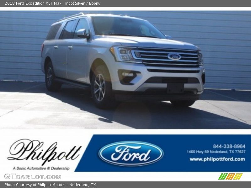 Ingot Silver / Ebony 2018 Ford Expedition XLT Max