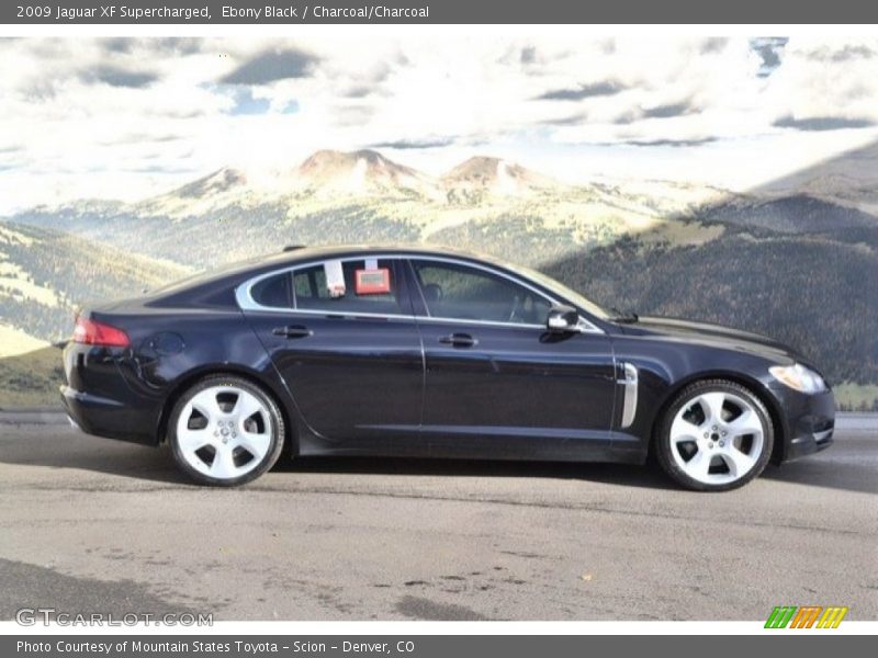 Ebony Black / Charcoal/Charcoal 2009 Jaguar XF Supercharged